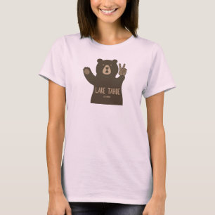 T-shirt Lac Tahoe Californie Nevada Peace Bear