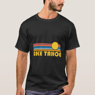 T-shirt Lac Tahoe Californie Retro Sunset Lake Tahoe