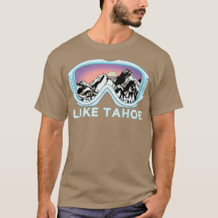 T-shirt Lac Tahoe Design de ski Lac Tahoe Ski Neige