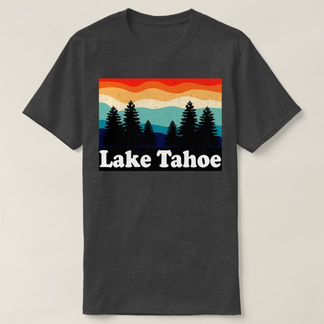 T-shirt Lac Tahoe Retro (Design devant)