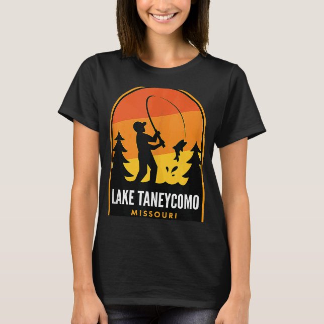 T-shirt Lac Taneycomo Missouri Fishing (Devant)