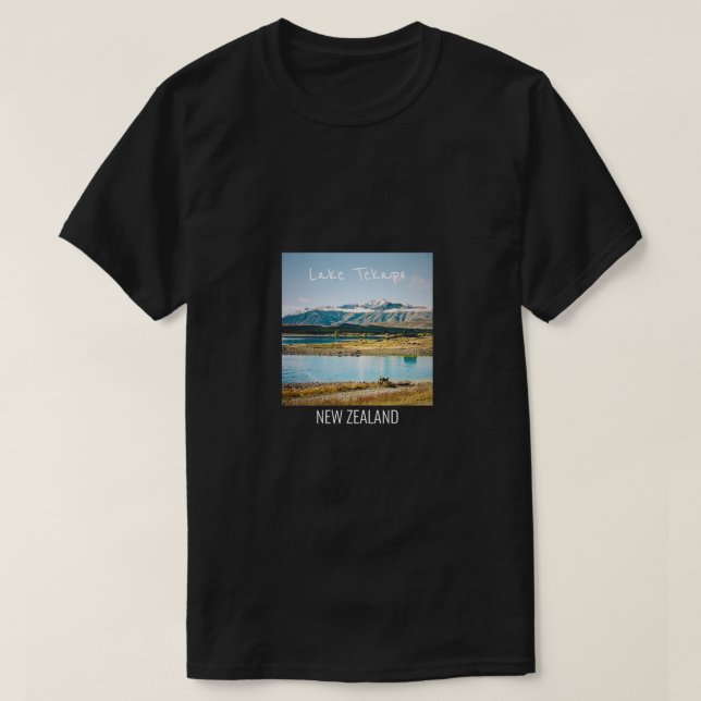 T-shirt Lac Tekapo Nouvelle-Zélande Voyage sur l'île du Su (Design devant)