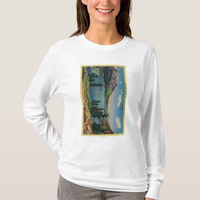 T-shirt Lac Tioga et Mt. Dana en haute sierra (Devant)