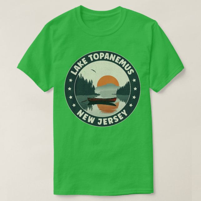 T-shirt Lac Topanemus New Jersey Sunset (Design devant)