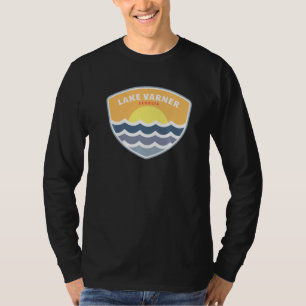 T-shirt Lac Varner Géorgie Ga Coucher de soleil Souvenir d