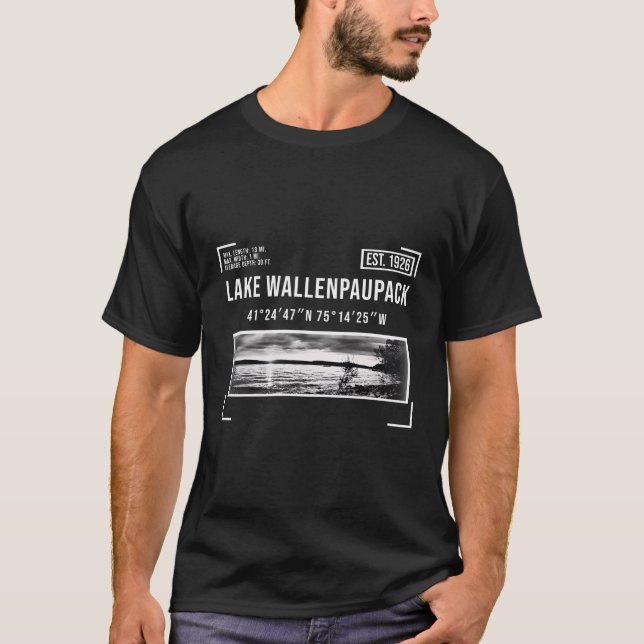T-shirt Lac Wallenpaupack Pennsylvanie Vacances (Devant)