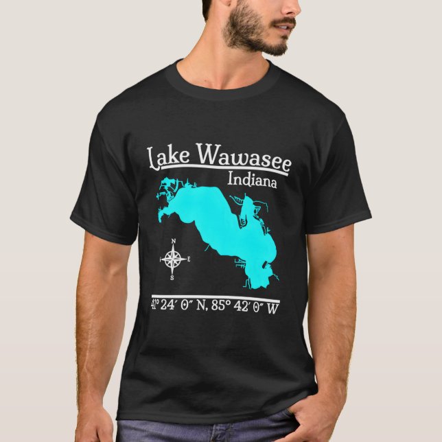 T-shirt Lac Wawasee Indiana (Devant)