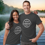 T-shirt Lac Winnipesaukee NH ville personnalisée, nom, anc<br><div class="desc">Lake Winnipesaukee, New Hampshire conception d'ancre nautique est personnalisée avec votre ville (comme Moultonborough, Wolfeboro, Meredith, Alton, Gilford, Weirs Beach, etc.) et votre nom (ou supprimer). Ce design de style rétro et vintage comprend un cercle blanc, une ancre, des pagaies croisées et une banderole audacieuse qui lit le lac Winnipesaukee....</div>