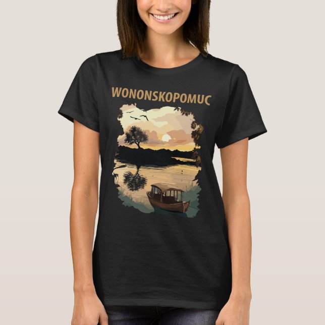 T-shirt Lac Wononscopomuc CT Voyage Rétro (Devant)