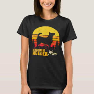 T-shirt Lacanshire Heeler Maman Mama Vintage Retro Chien F