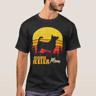 T-shirt Lacanshire Heeler Maman Mama Vintage Retro Chien F