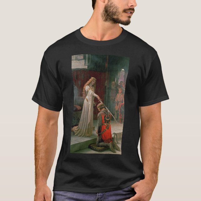 T-shirt L'accolade par Edmund Blair Leighton, C. 1901 (Devant)