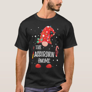 T-shirt L'Accordion Gnome Matching Family Christmas Gnom