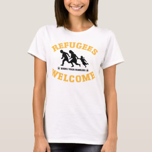 T-shirt L'accueil de réfugiés amènent votre famille