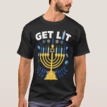 T-shirt lâche menorah laide hanoukka chanukkah chri<br><div class="desc">voyons illuminé menorah laid hanoukka chanukkah noël</div>