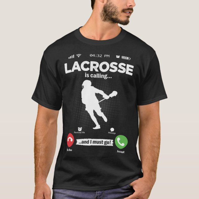 T-shirt Lacrosse Appelle Je Dois Aller Lax Hobby Lacrosse (Devant)