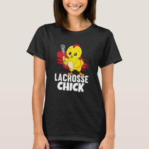 T-shirt Lacrosse Chick Femmes Fille Lâcher Lacrosse