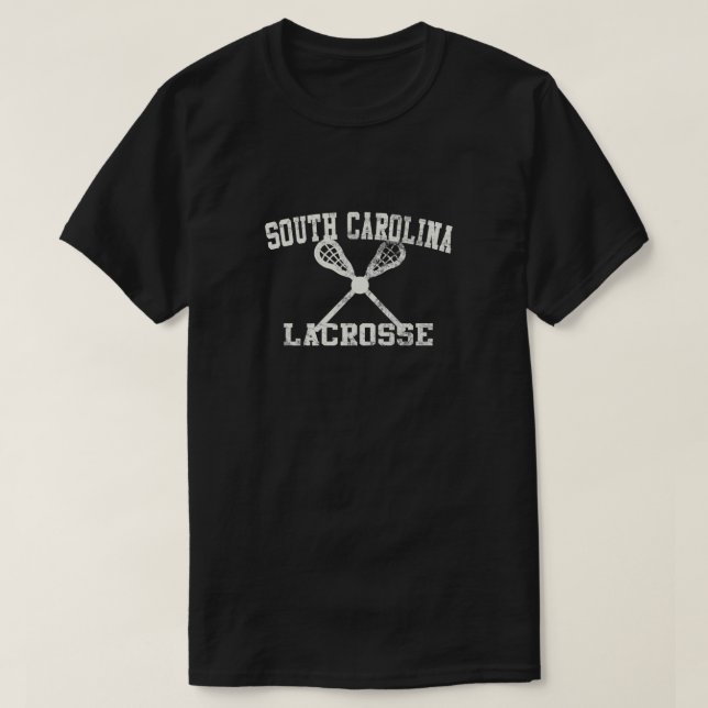 T-shirt Lacrosse de Caroline du Sud vintage (Design devant)