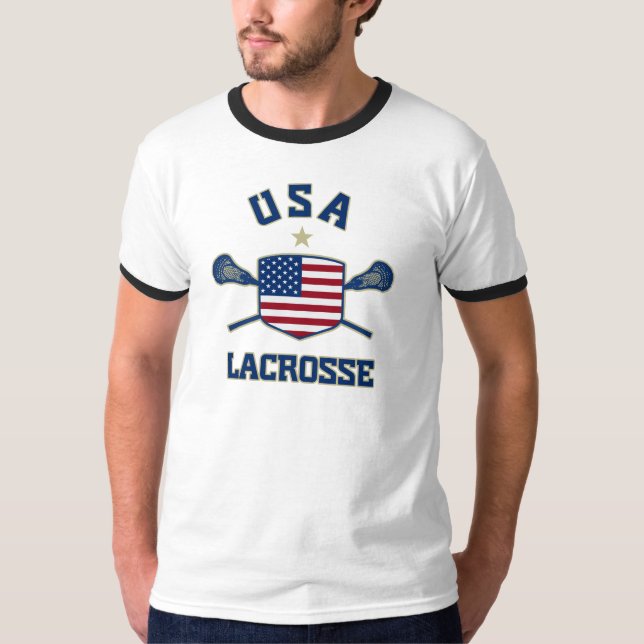 T-shirt Lacrosse des Etats-Unis (Devant)