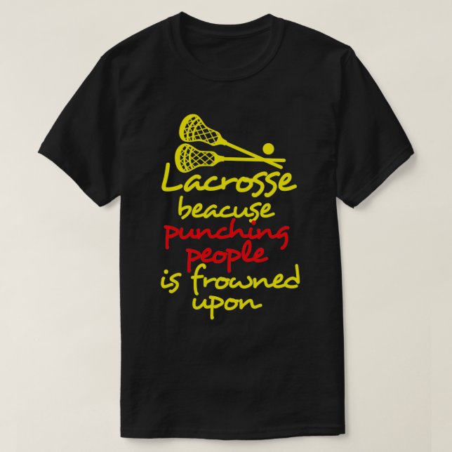 T-shirt Lacrosse Funny 5 (Design devant)
