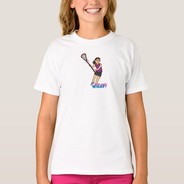 T-shirt Lacrosse Girl - Moyen (Devant)