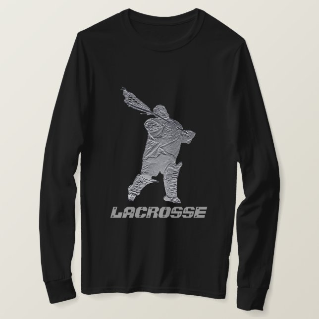 T-shirt Lacrosse Goalie Shirt – Gift for Player, Mom, Dad  (Design devant)