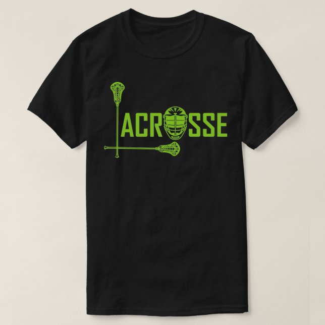 T-shirt Lacrosse LAX filles garçons équipe pour hommes fem (Design devant)