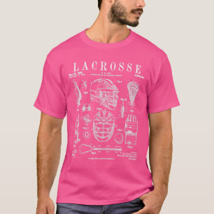 T-shirt Lacrosse Lecteur Équipement Brevet Vintage P