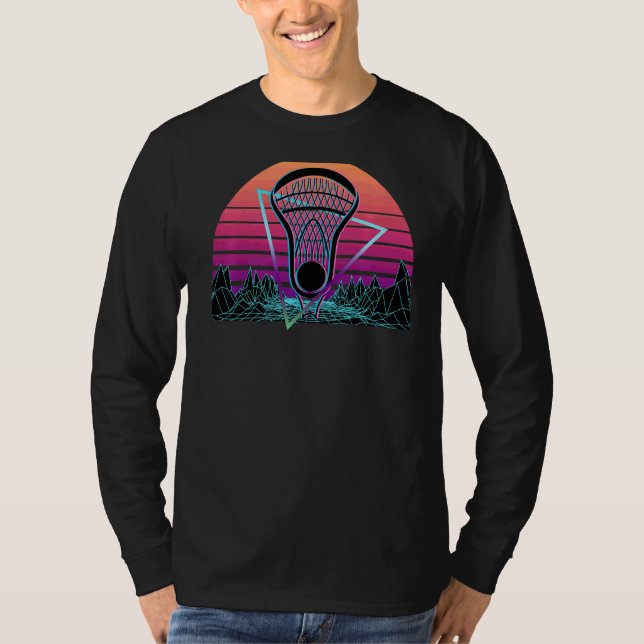 T-shirt Lacrosse Lecteur Retro Lax (Devant)