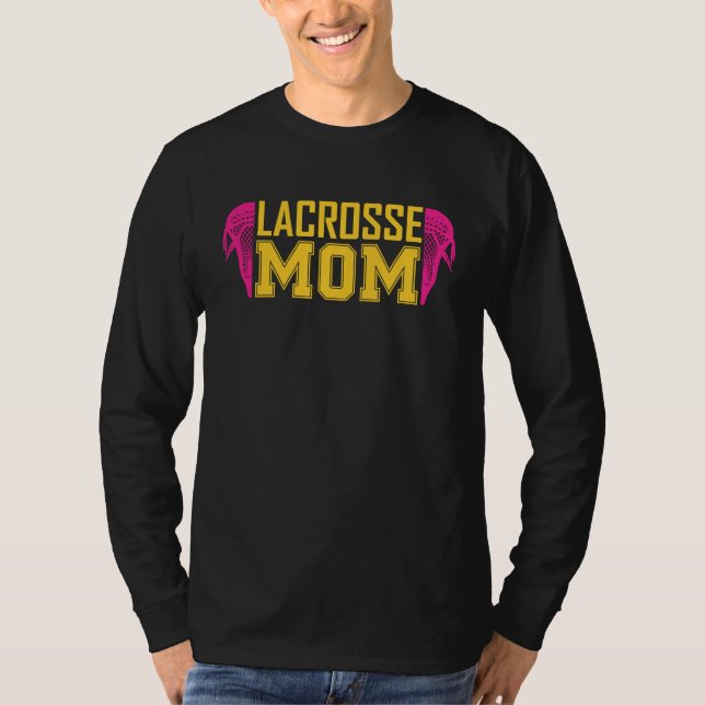 T-shirt Lacrosse Mom LAX girls boys team for moms women (Devant)