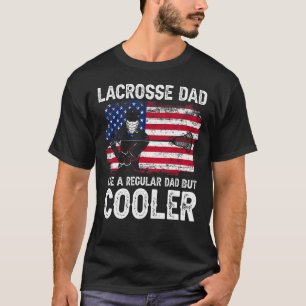 T-shirt Lacrosse Papa J'aime Drapeau Américain Glacière Ré