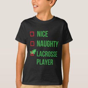 T-shirt Lacrosse Player Funny Pajama cadeau de Noël