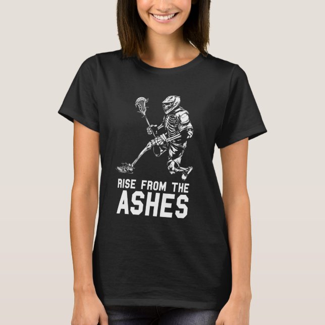 T-shirt Lacrosse Skeleton Sport - Lacrosse (Devant)