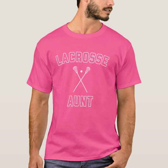 T-shirt Lacrosse Tante Minimale Cool Lacrosse Tante La (Devant)