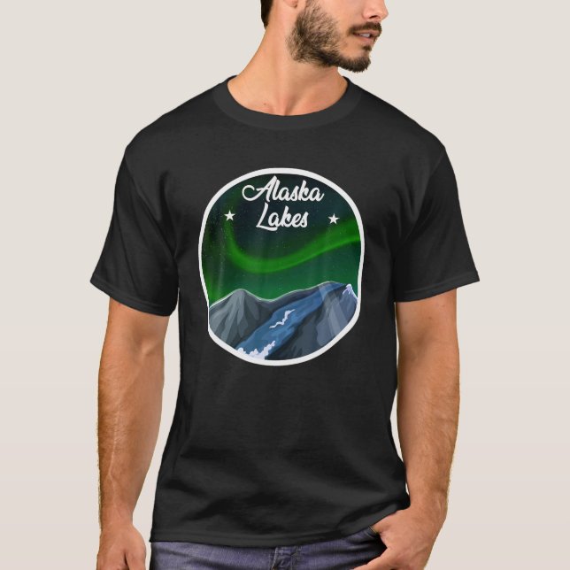 T-shirt Lacs Alaska Northern Lights (Devant)