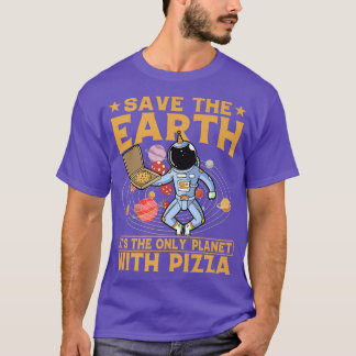 T-shirt L'activiste de l'environnement Pizza Lover Tee Drô
