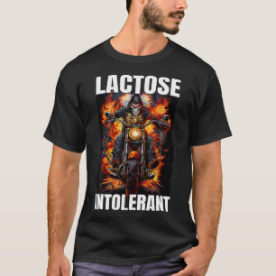 T-shirt Lactose Intolérant Squelette Lactose Intolérance