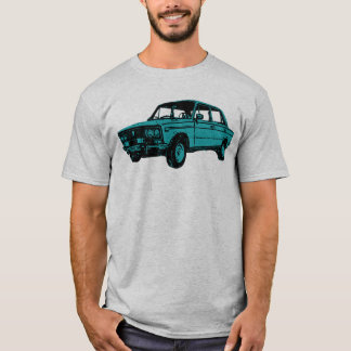 T-shirt Lada. Voiture russe
