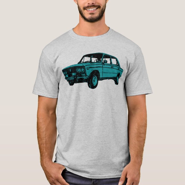 T-shirt Lada. Voiture russe (Devant)