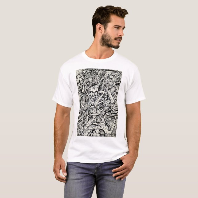 T-shirt L'adepte, ou, une transfiguration fantasque (Devant entier)