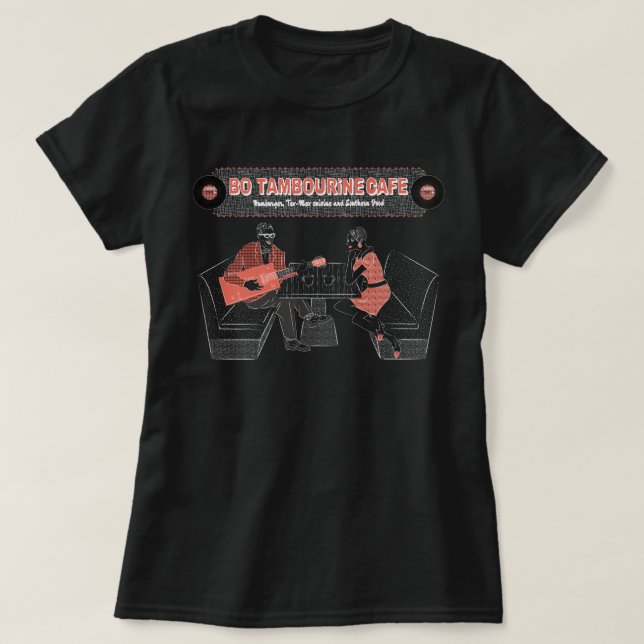 T-shirt Ladies BO TAMBOURiNE CAFE (Design devant)