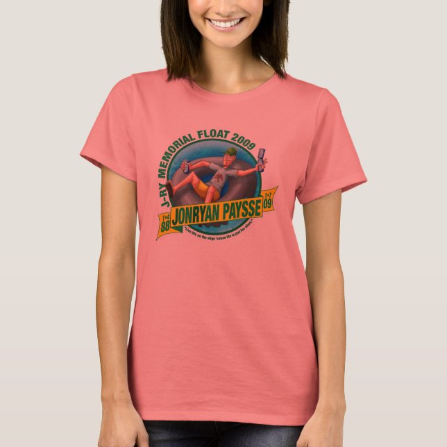 T-shirt Ladies Ringer T (noir et blanc) (Devant)