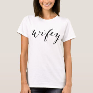 T-shirt Ladies Wifey pour la mariée