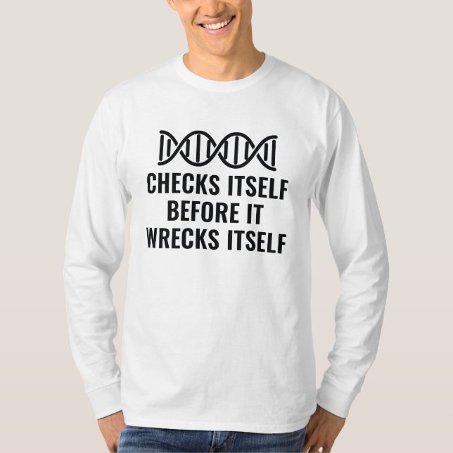 T-shirt L'ADN se vérifie (Devant)