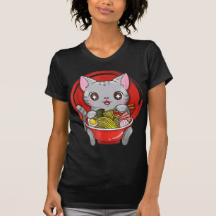 T-shirt L'adolescent officiel Ramen Cat Anime Kawaii Neko 