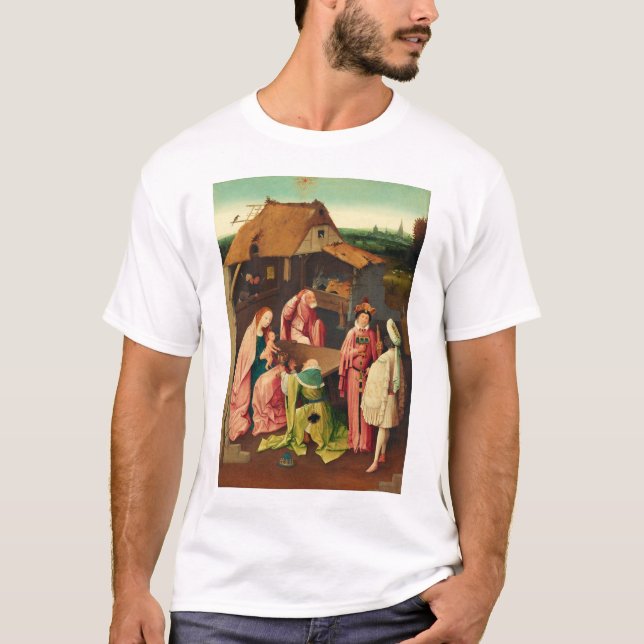 T-shirt L'Adoration des Mages par Jérôme Bosch (Devant)