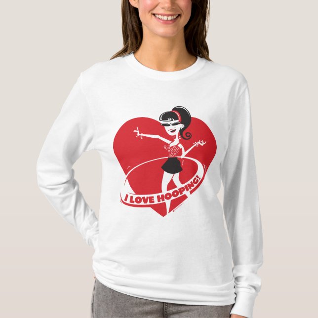 T-shirt L'adulte de diva de Hooping et badinent tous les (Devant)