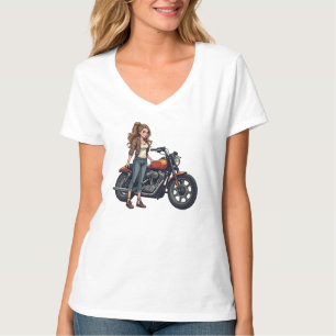 T-shirt Lady Biker