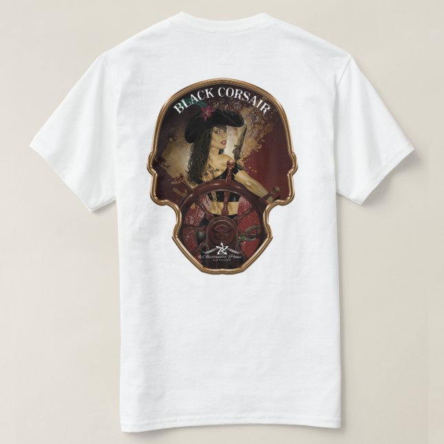 T-shirt Lady Black Corsair (Design dos)