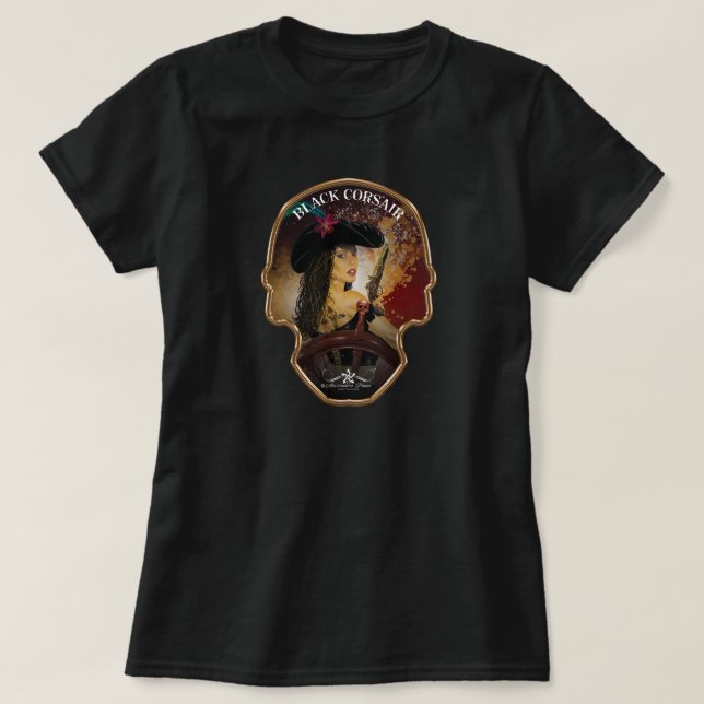 T-shirt Lady Black Corsair (Design devant)
